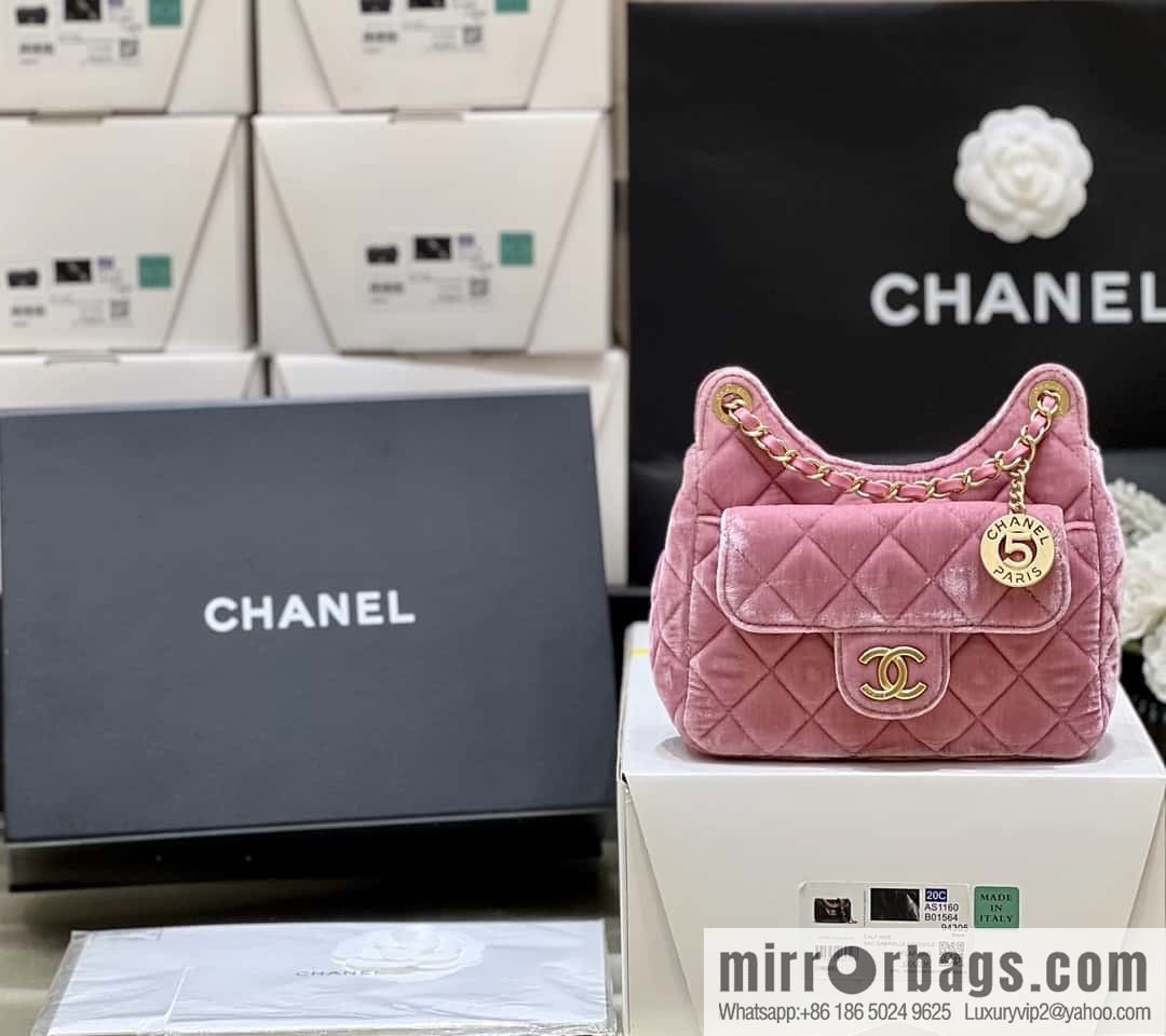CHANEL 23B Velvet Tmall Genie AS4323 pink