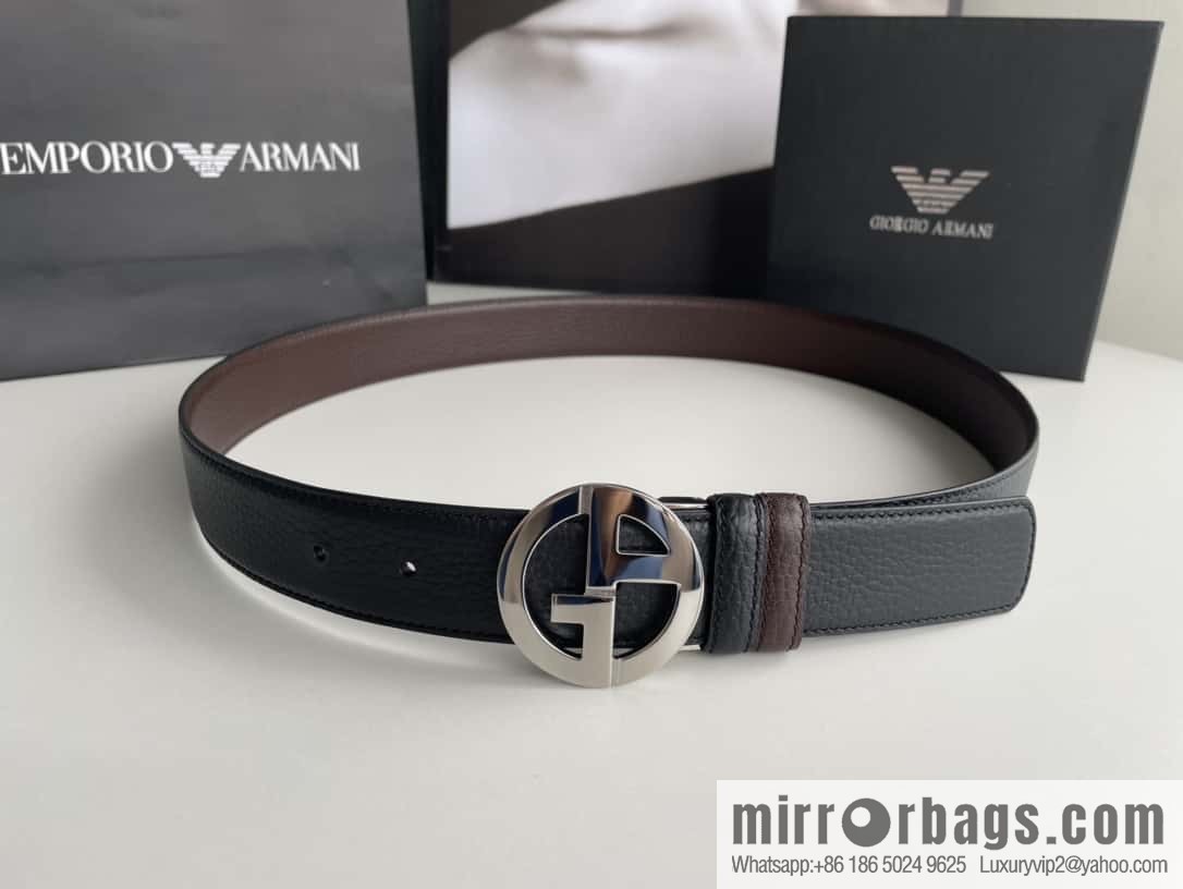 Giorgio Armani (Italy) Men's belt width 3.5cm