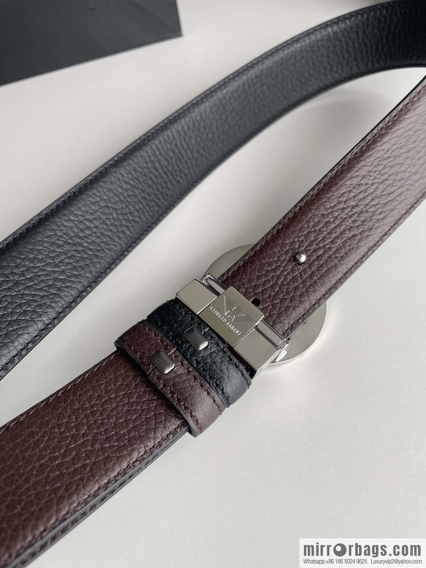 Giorgio Armani (Italy) Men's belt width 3.5cm