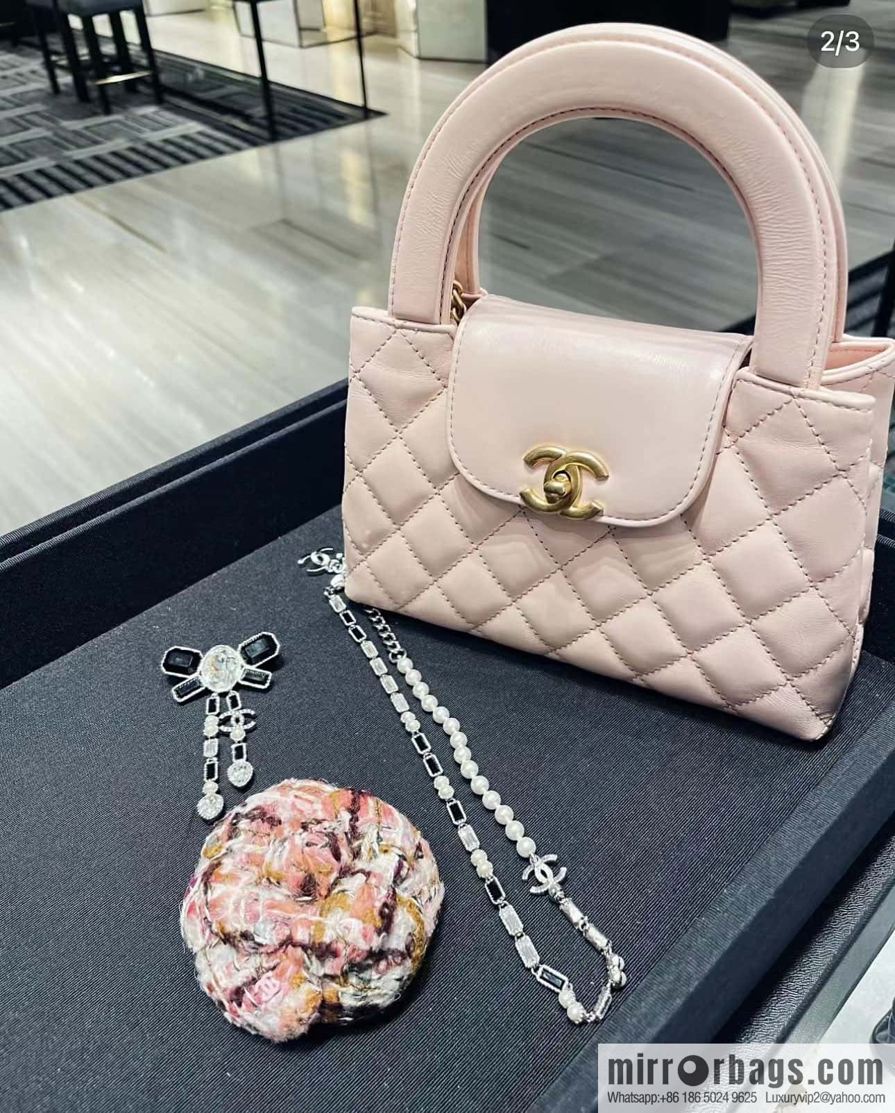 CHANEL 23K autumn and winter series Kelly bag AS4416 pink