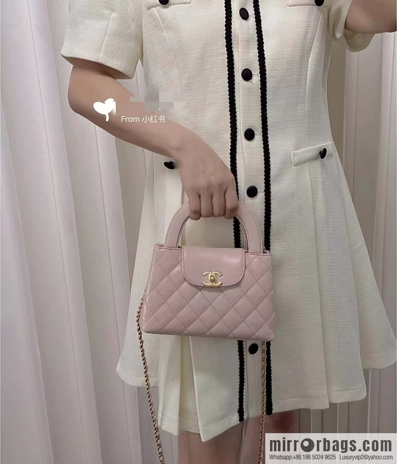 CHANEL 23K autumn and winter series Kelly bag AS4416 pink