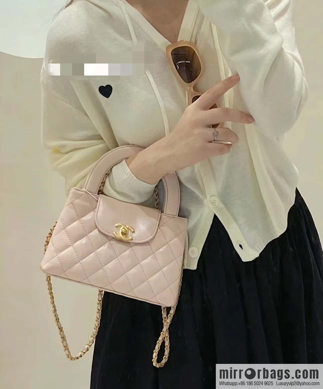 CHANEL 23K autumn and winter series Kelly bag AS4416 pink