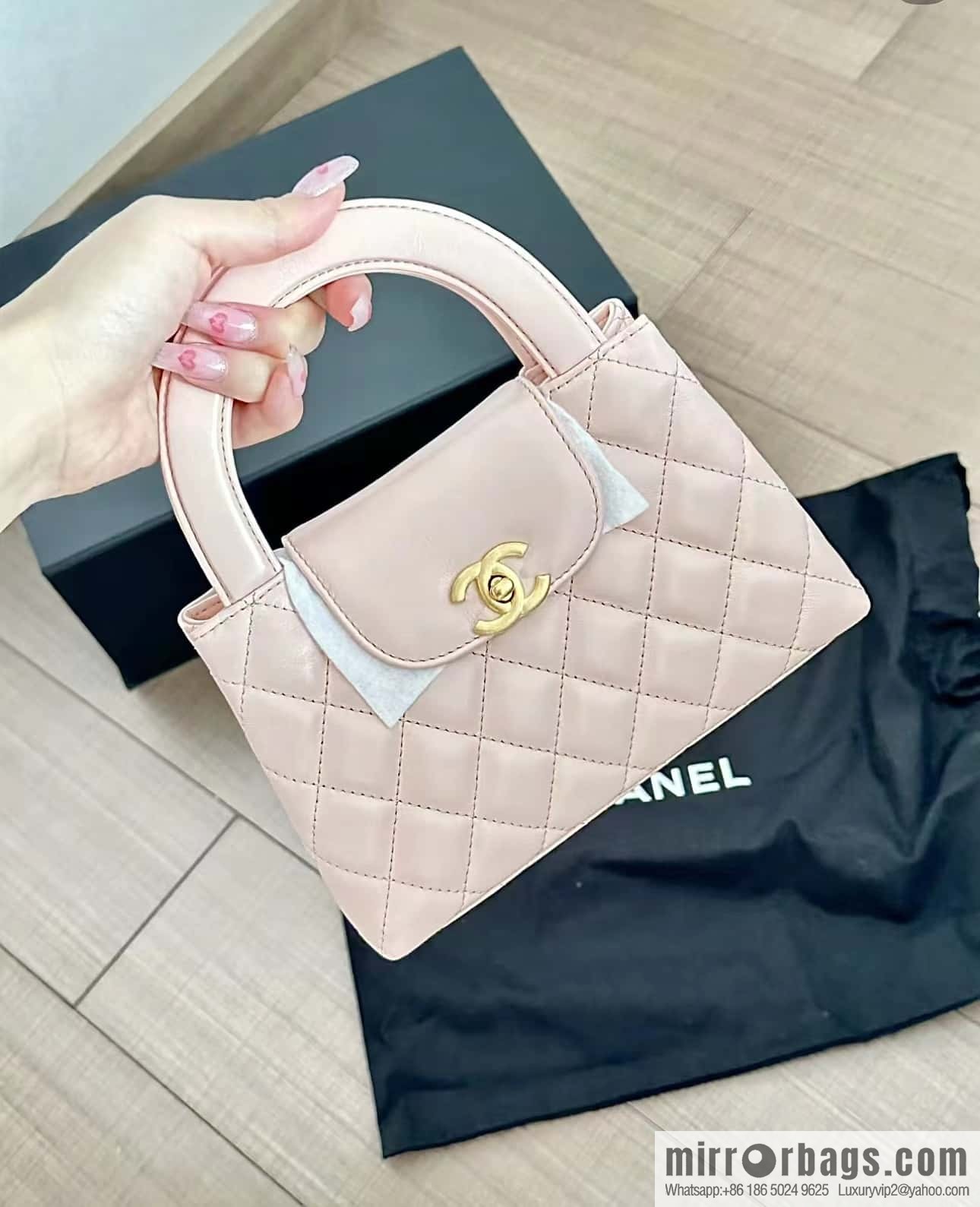 CHANEL 23K autumn and winter series Kelly bag AS4416 pink