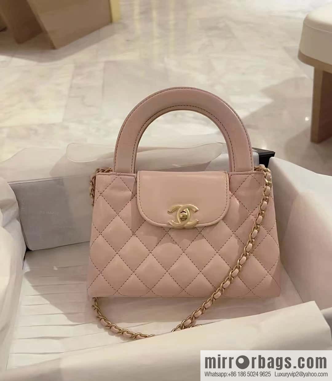 CHANEL 23K autumn and winter series Kelly bag AS4416 pink