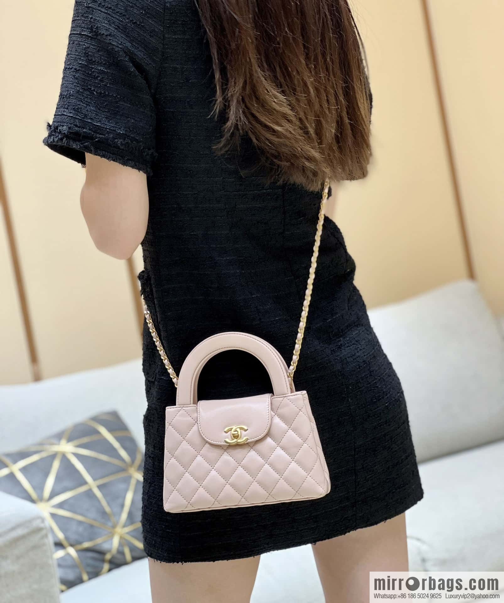 CHANEL 23K autumn and winter series Kelly bag AS4416 pink