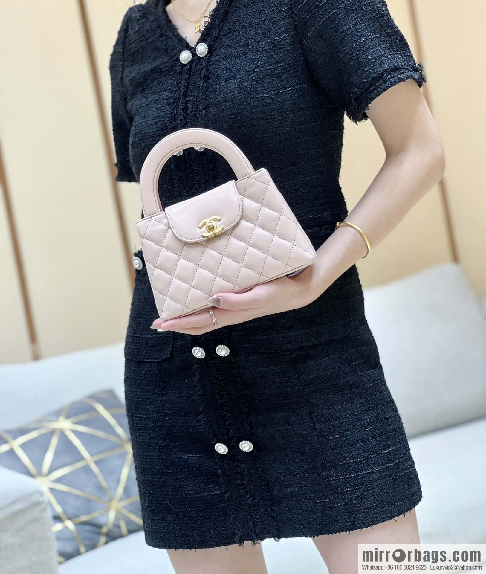 CHANEL 23K autumn and winter series Kelly bag AS4416 pink
