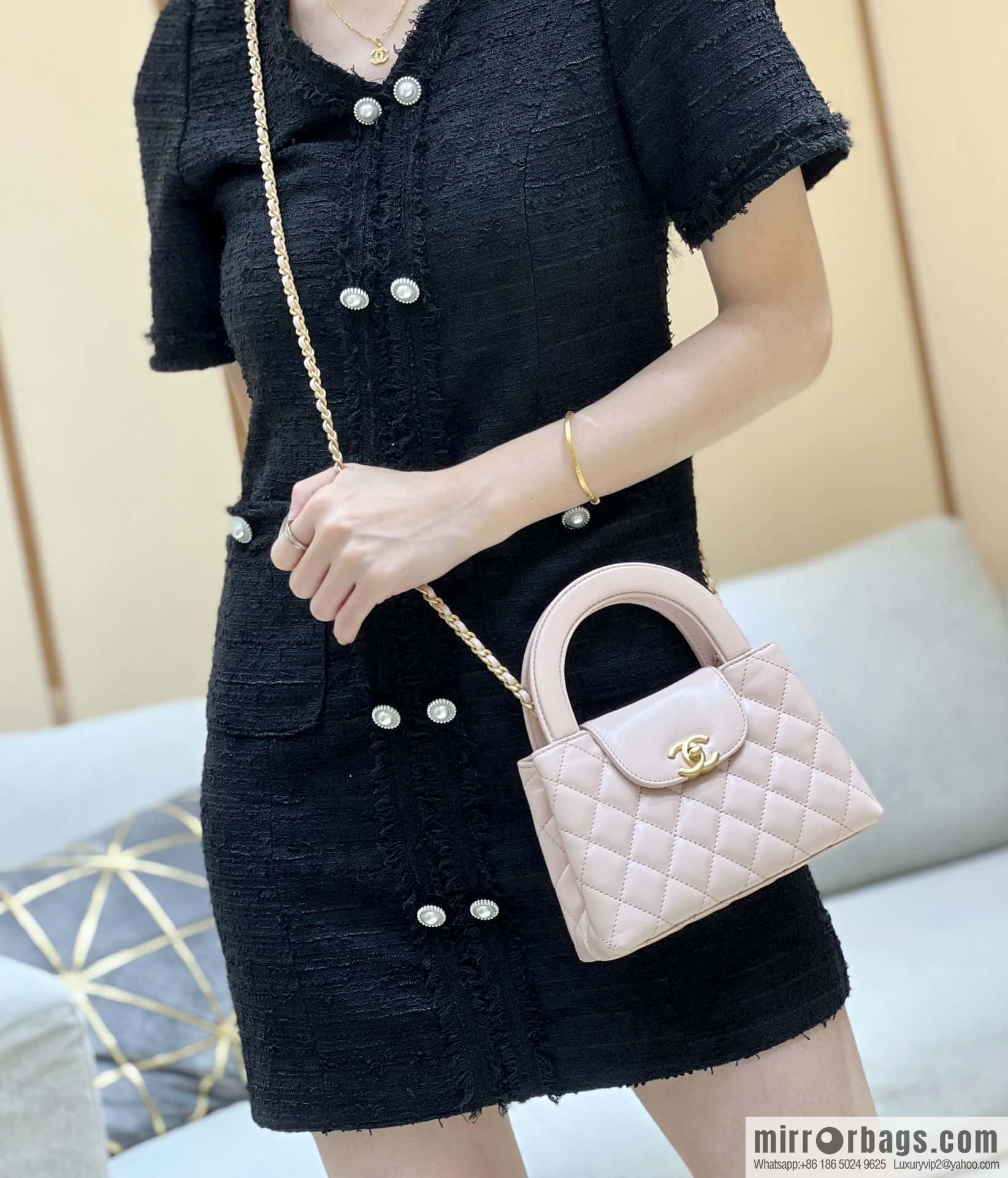 CHANEL 23K autumn and winter series Kelly bag AS4416 pink