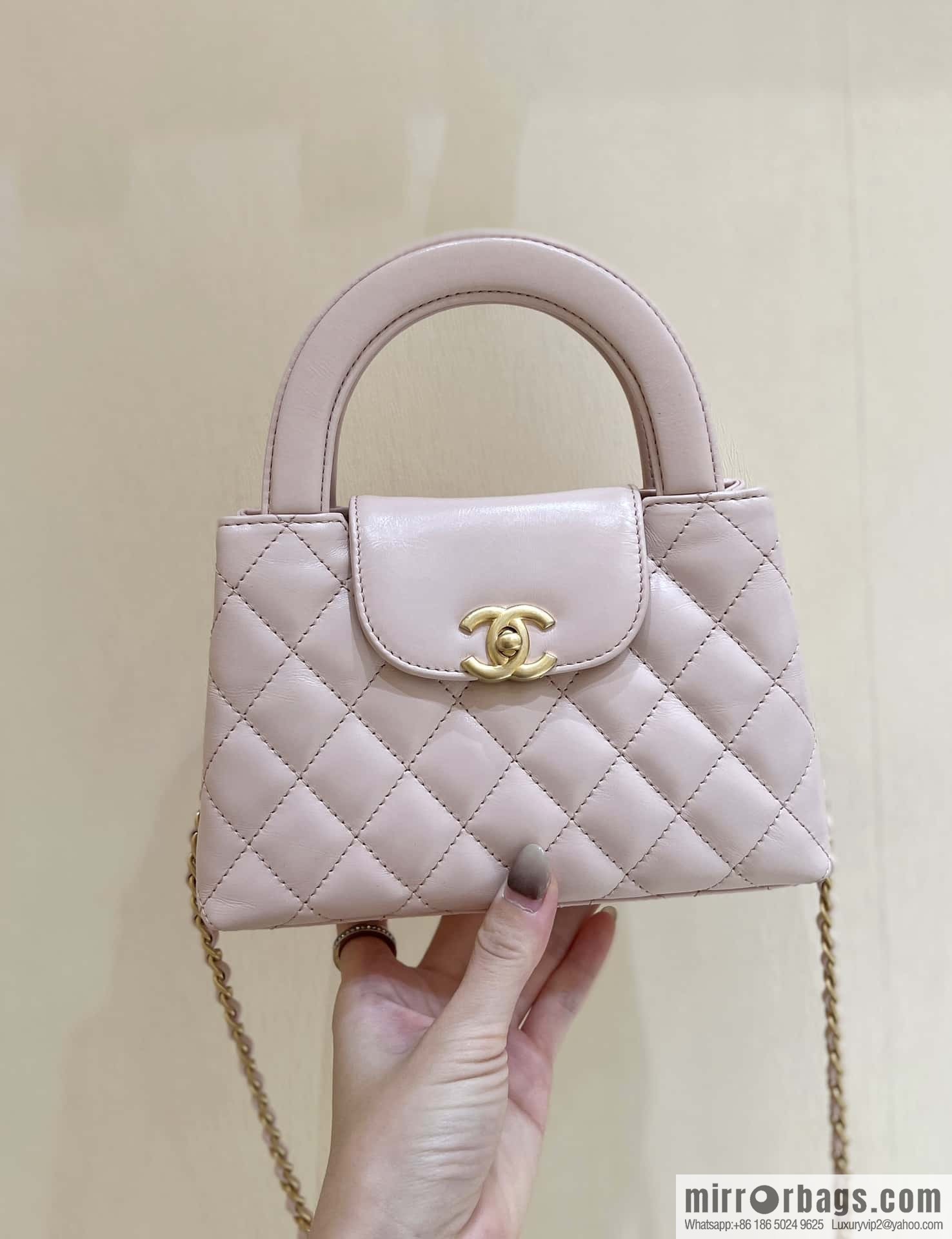 CHANEL 23K autumn and winter series Kelly bag AS4416 pink