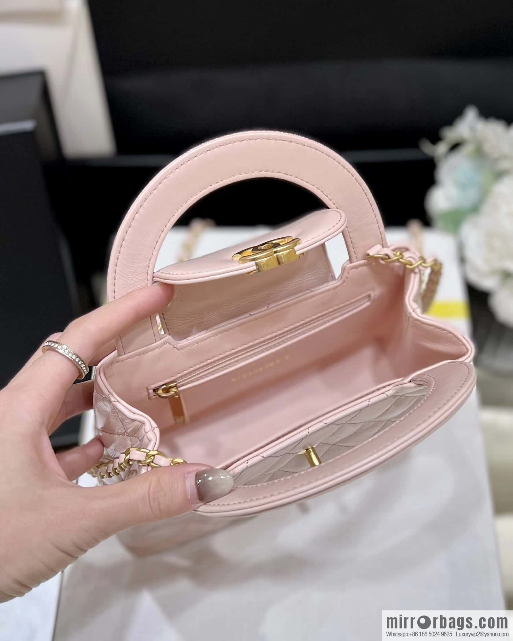 CHANEL 23K autumn and winter series Kelly bag AS4416 pink