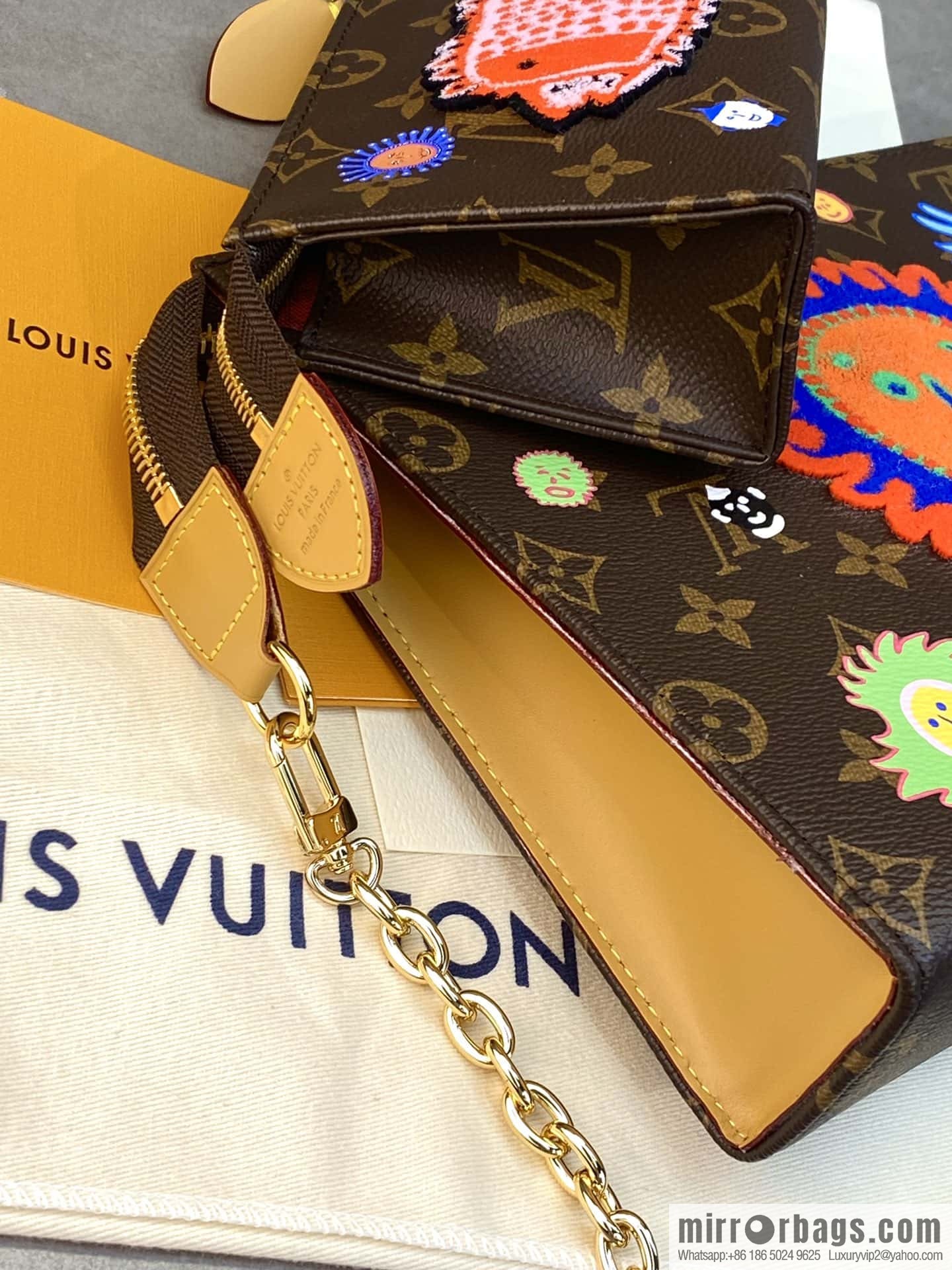 M81982 LV x YK Toiletry Pouch On Chain