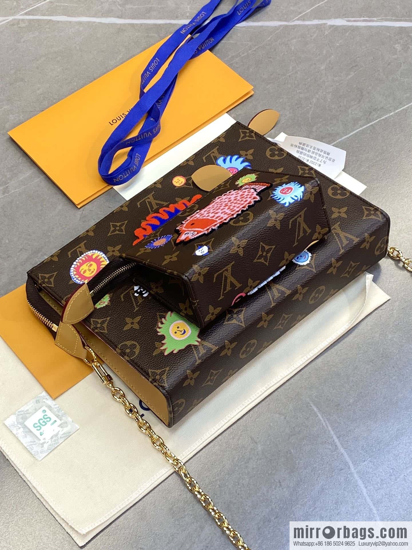 M81982 LV x YK Toiletry Pouch On Chain