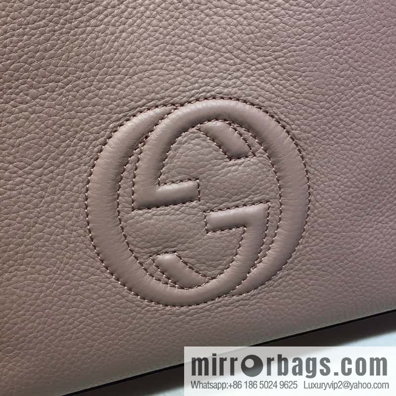 Gucci Soho shoulder backpack 387043 nude powder