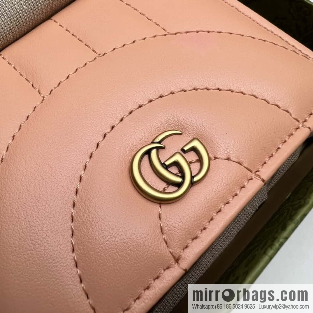 GUCCI GG Marmont series card holder 466492 sunset orange
