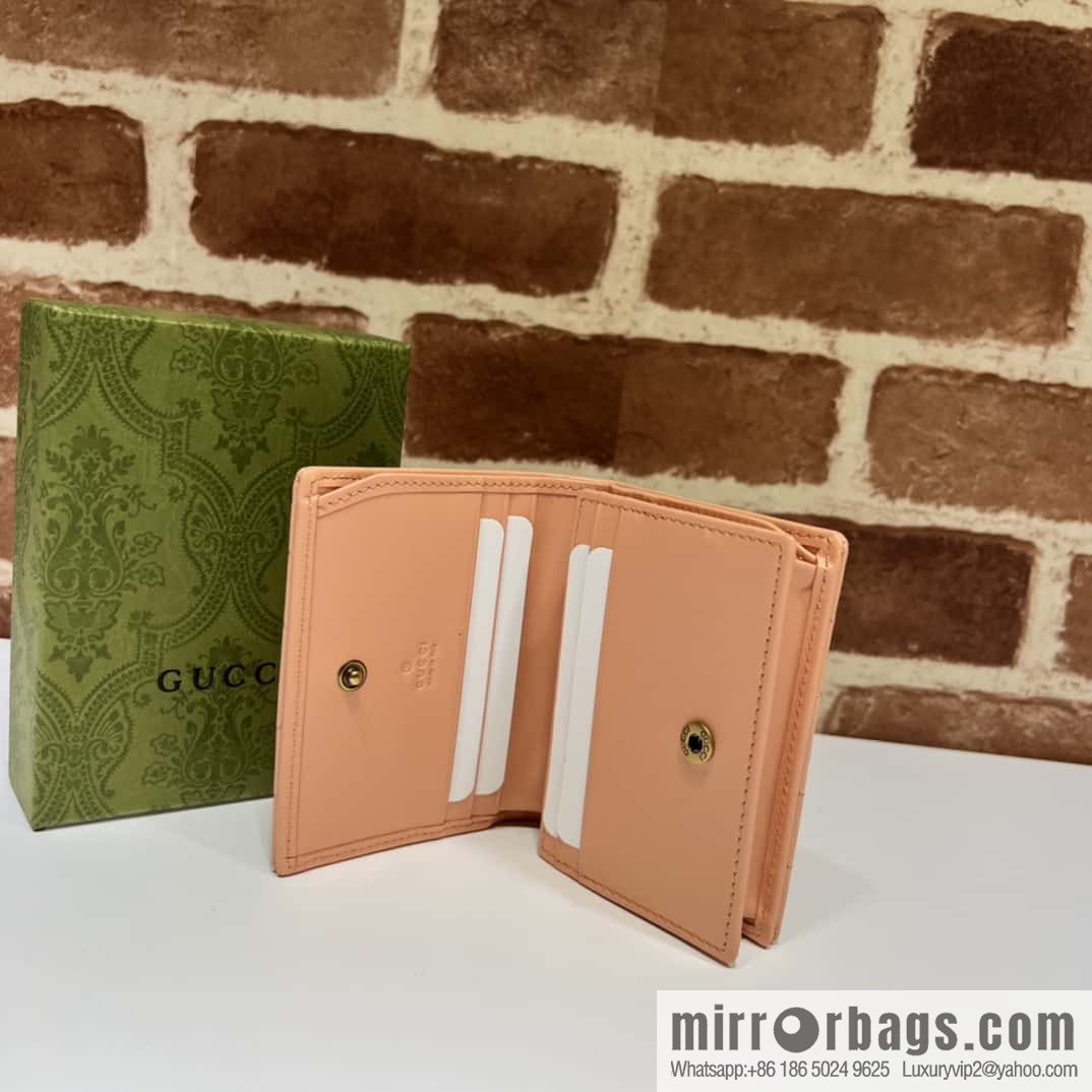 GUCCI GG Marmont series card holder 466492 sunset orange