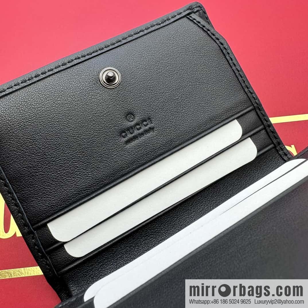 GUCCI GG Marmont series card holder 466492 gr patent leather