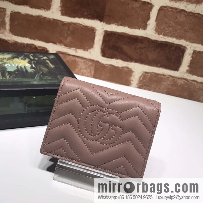 GUCCI GG Marmont series card holder 466492 bare powder