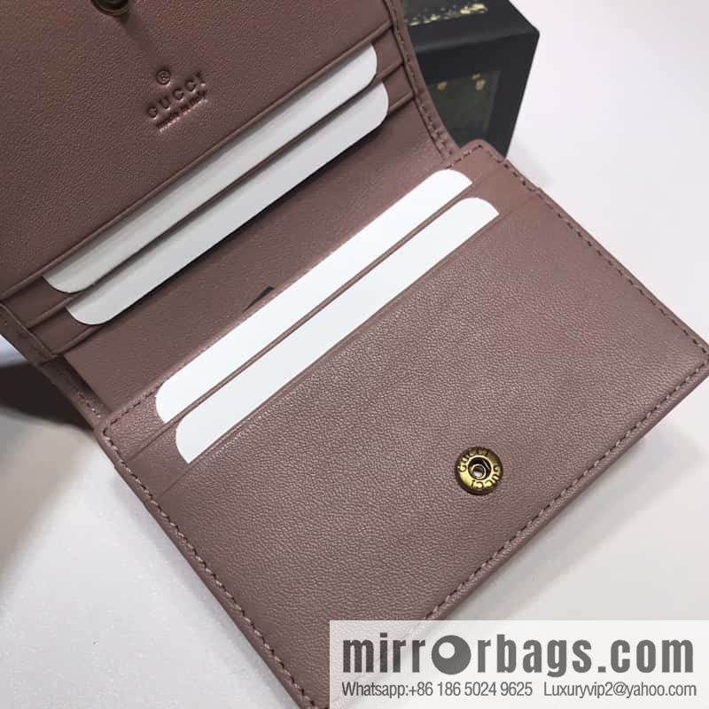 GUCCI GG Marmont series card holder 466492 bare powder