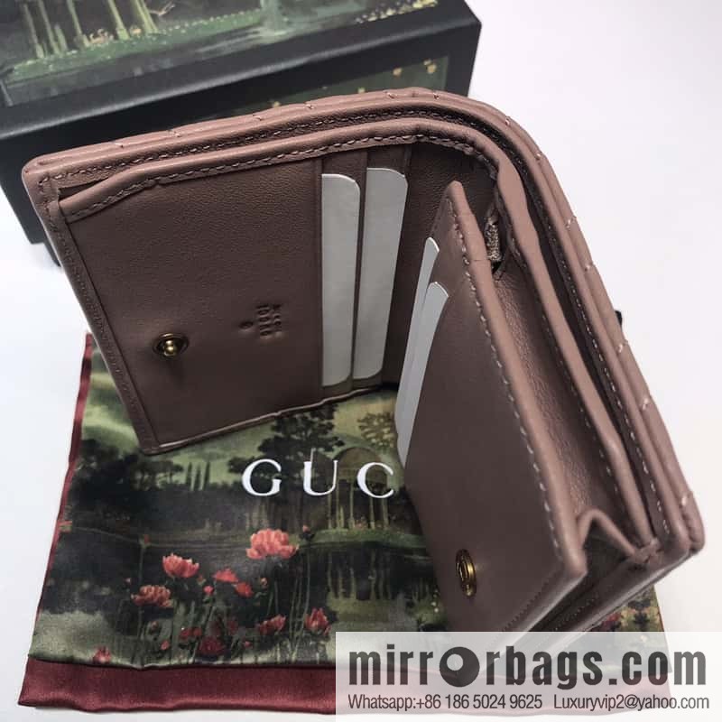 GUCCI GG Marmont series card holder 466492 bare powder
