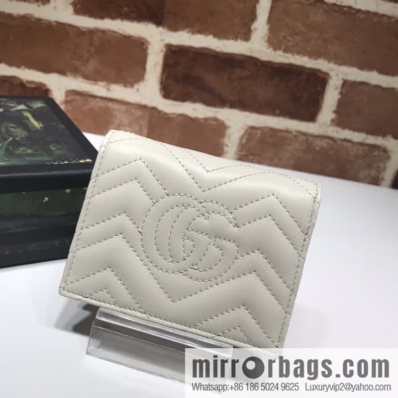 GUCCI GG Marmont series card holder 466492 meters white
