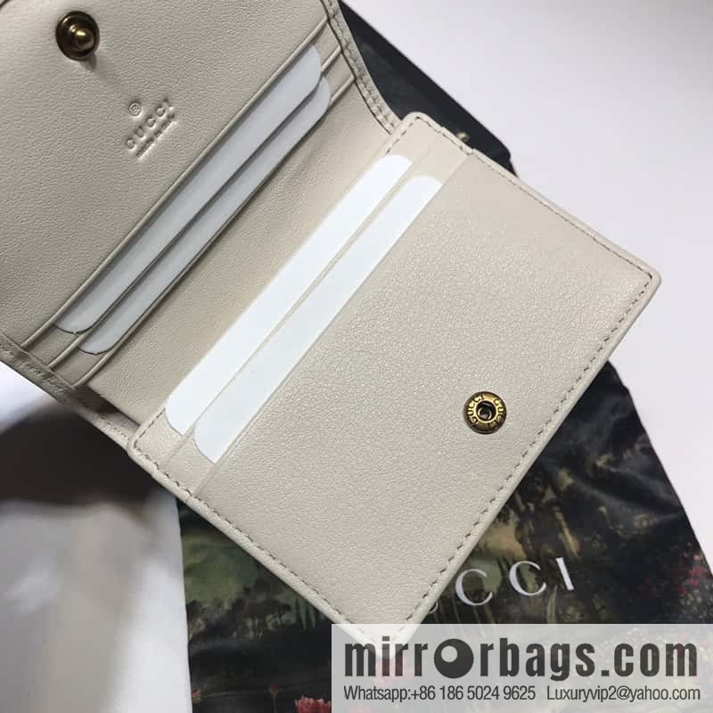 GUCCI GG Marmont series card holder 466492 meters white