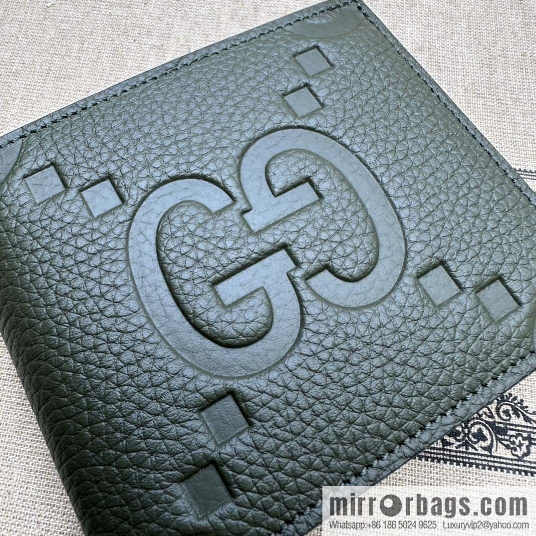 GUCCI super double G wallet 739475 green Li press G