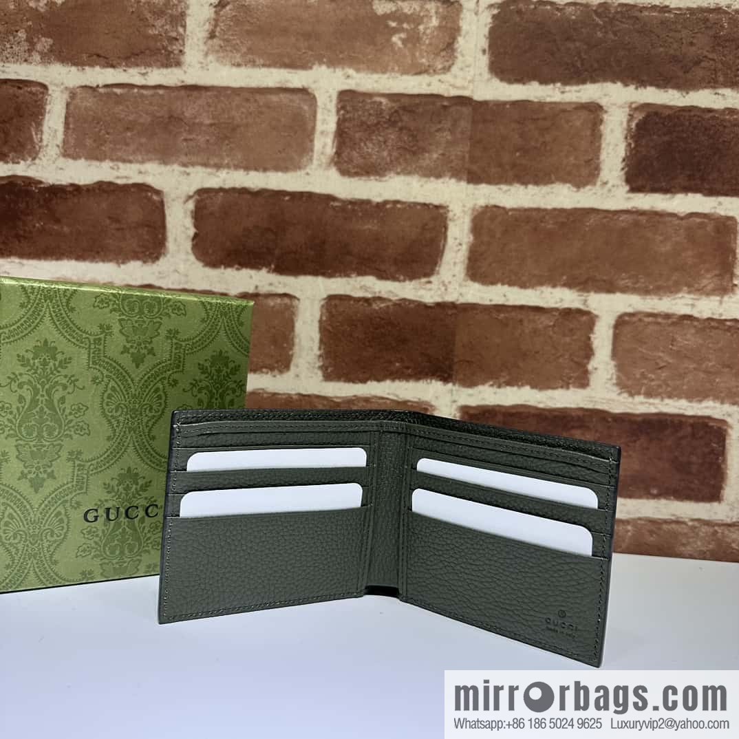 GUCCI super double G wallet 739475 green Li press G