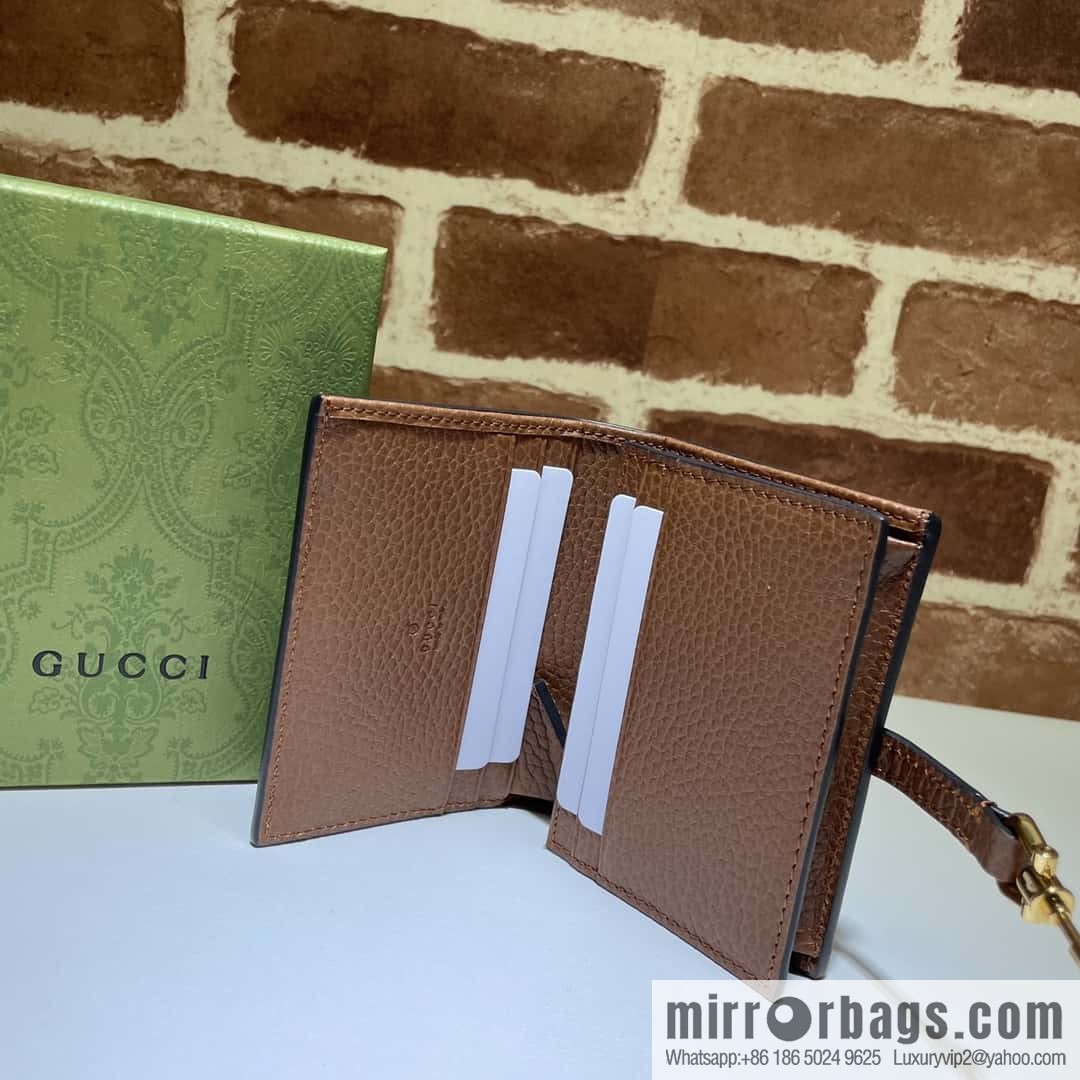 GUCCI Jackie 1961 series card holder 645536 blue denim