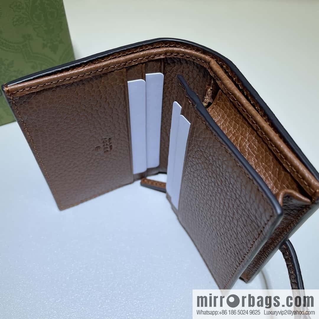 GUCCI Jackie 1961 series card holder 645536 blue denim
