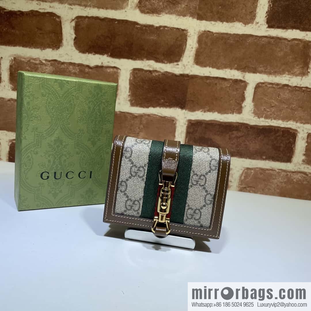 GUCCI Jackie 1961 series card holder 645536 brown brown