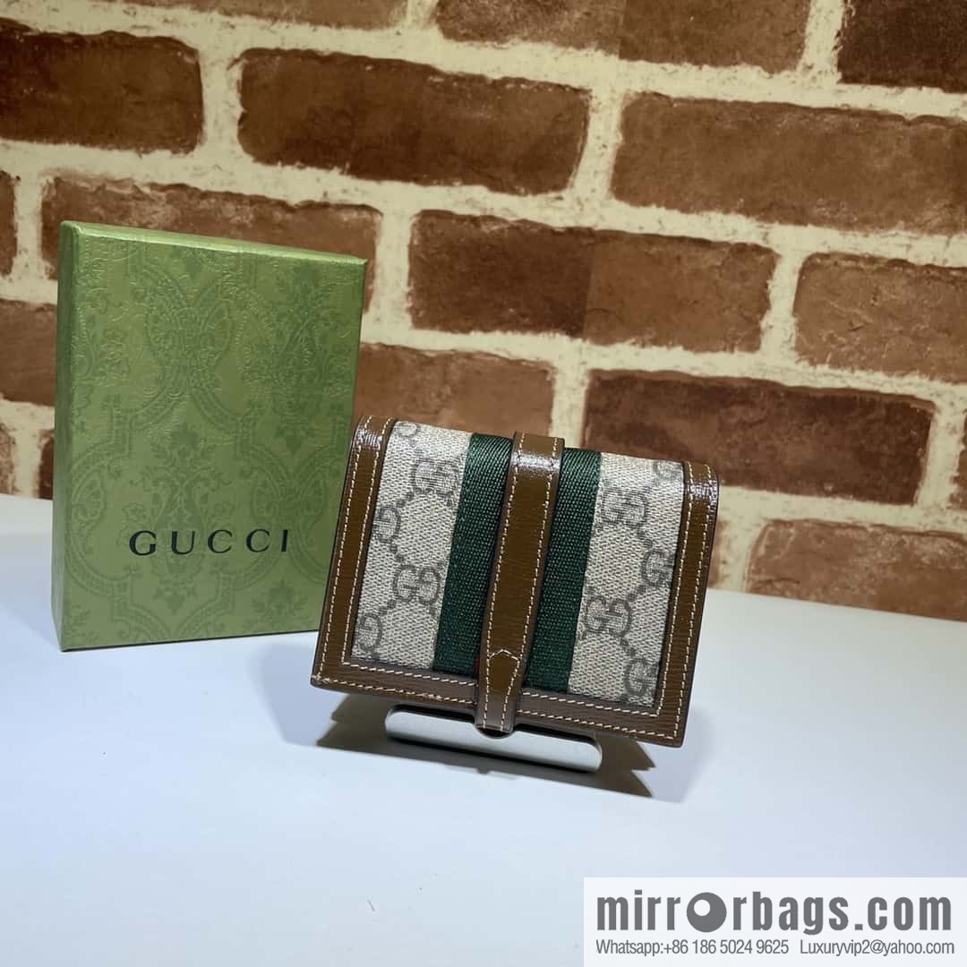 GUCCI Jackie 1961 series card holder 645536 brown brown