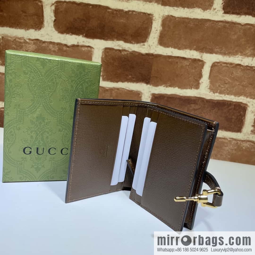 GUCCI Jackie 1961 series card holder 645536 brown brown