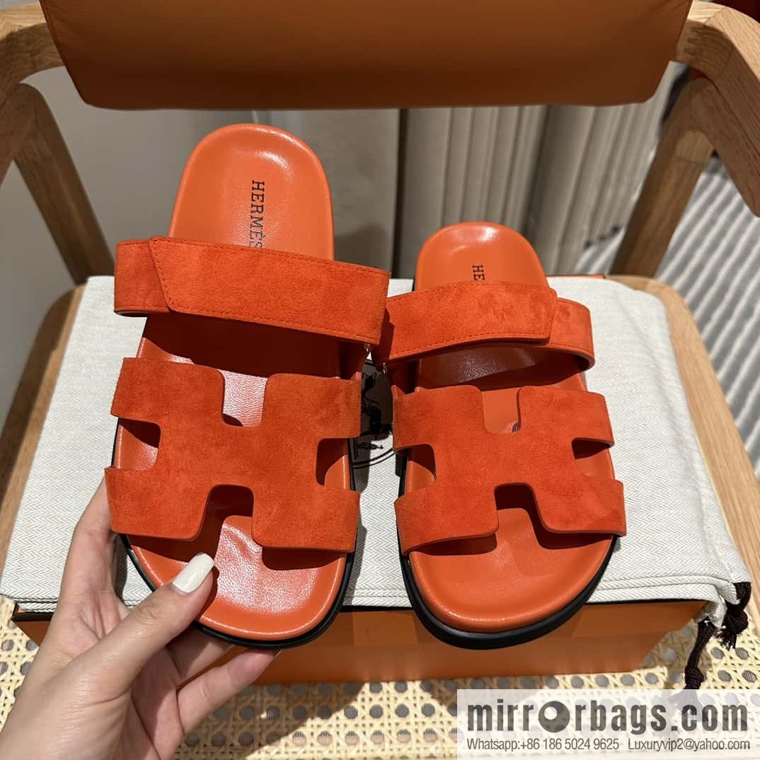 Hermès second uncle shoes 🐎🐎 Yangjing orange