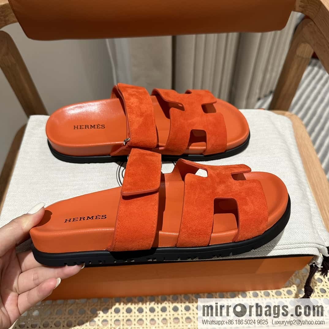 Hermès second uncle shoes 🐎🐎 Yangjing orange
