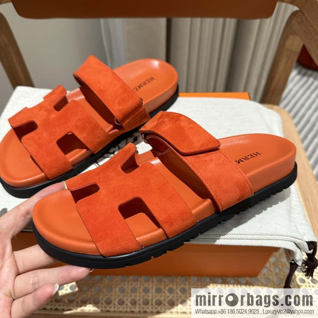 Hermès second uncle shoes 🐎🐎 Yangjing orange