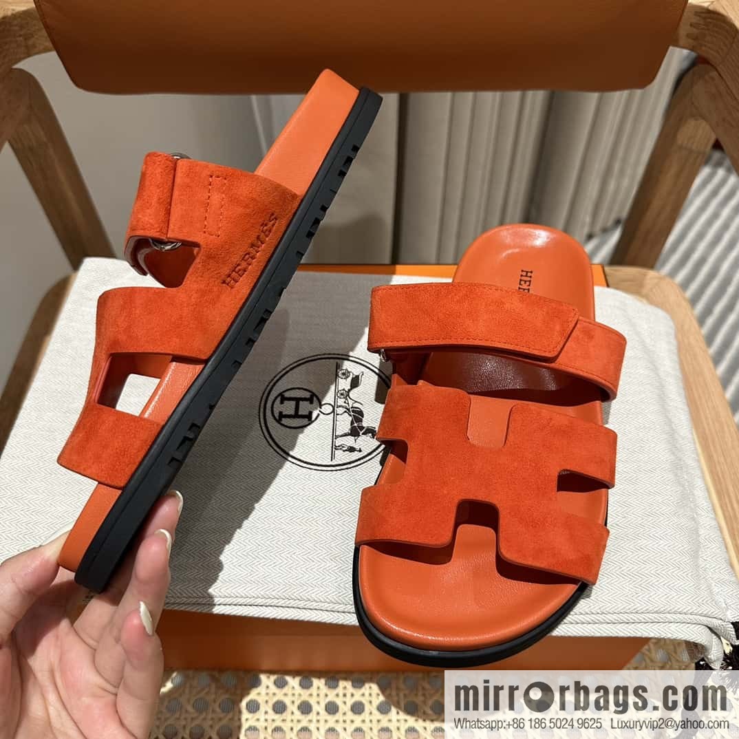 Hermès second uncle shoes 🐎🐎 Yangjing orange