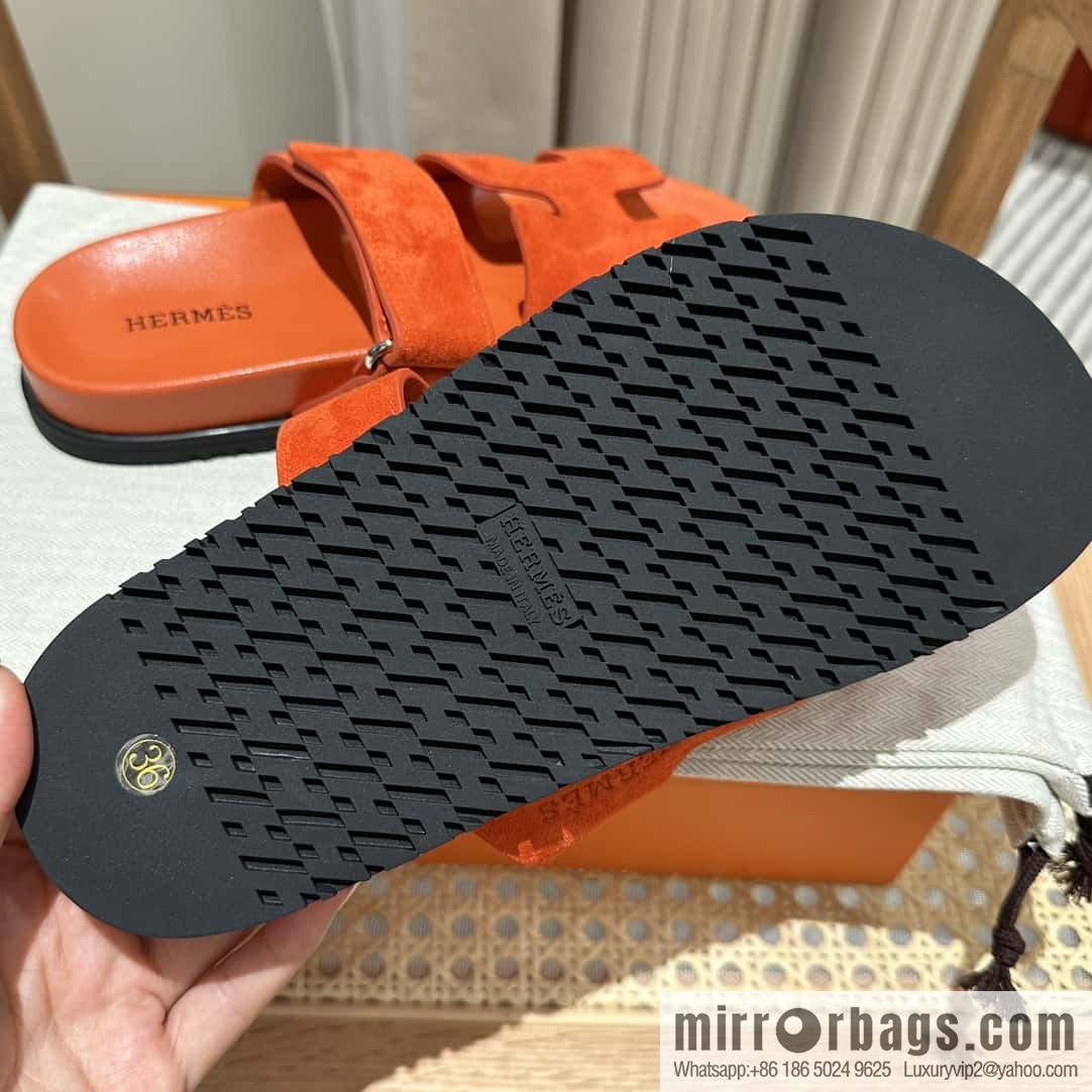 Hermès second uncle shoes 🐎🐎 Yangjing orange
