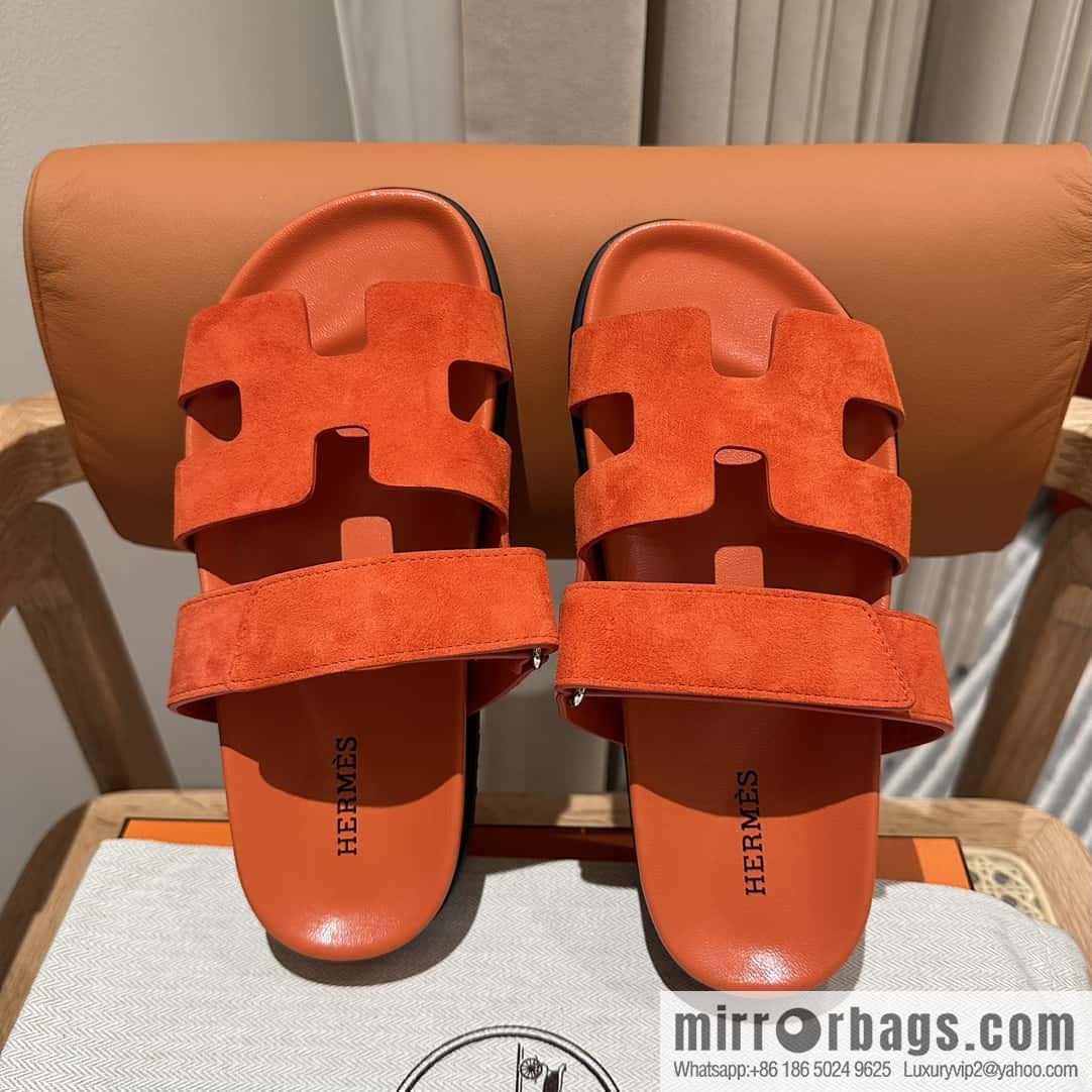 Hermès second uncle shoes 🐎🐎 Yangjing orange