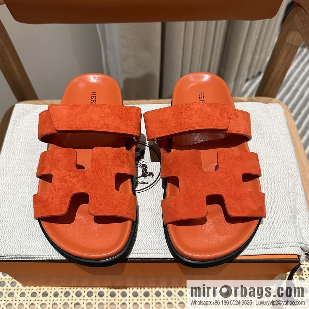Hermès second uncle shoes 🐎🐎 Yangjing orange