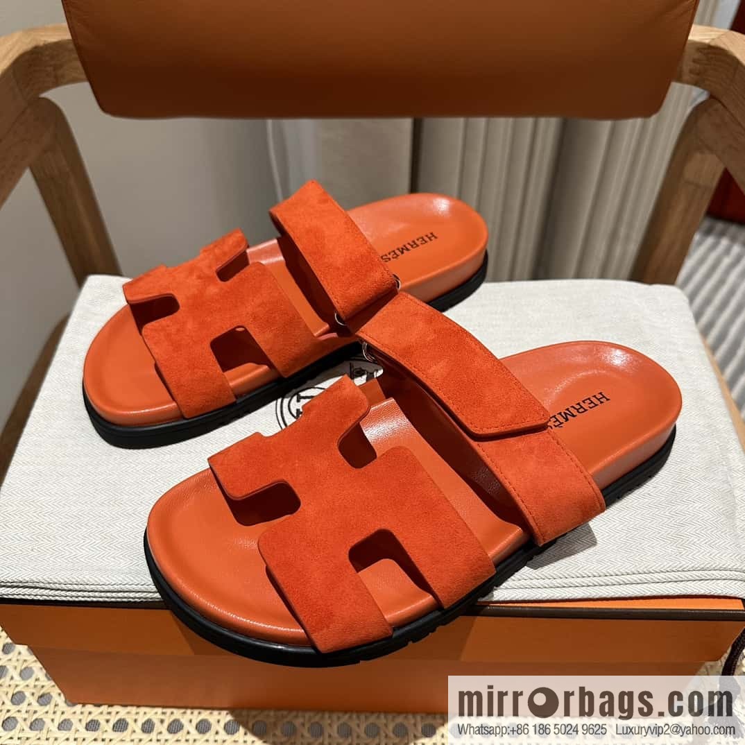 Hermès second uncle shoes 🐎🐎 Yangjing orange