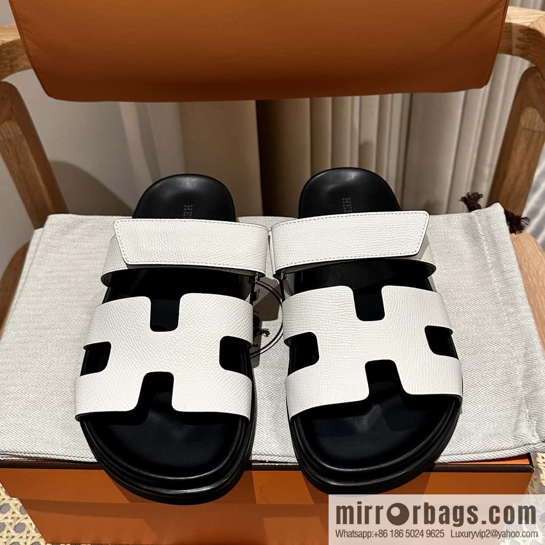 Hermès second uncle shoes 🐎🐎 palm print white