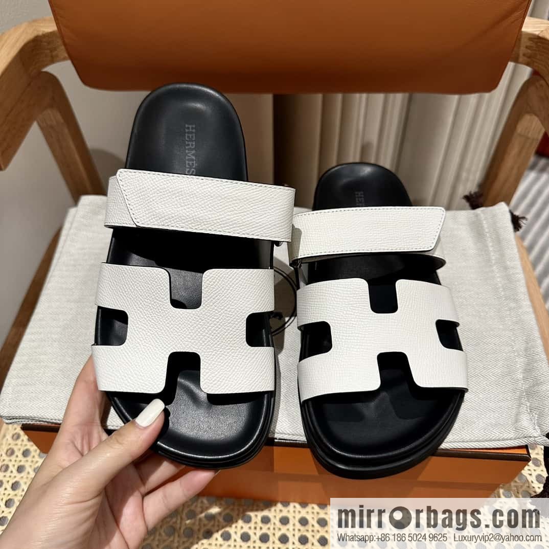Hermès second uncle shoes 🐎🐎 palm print white