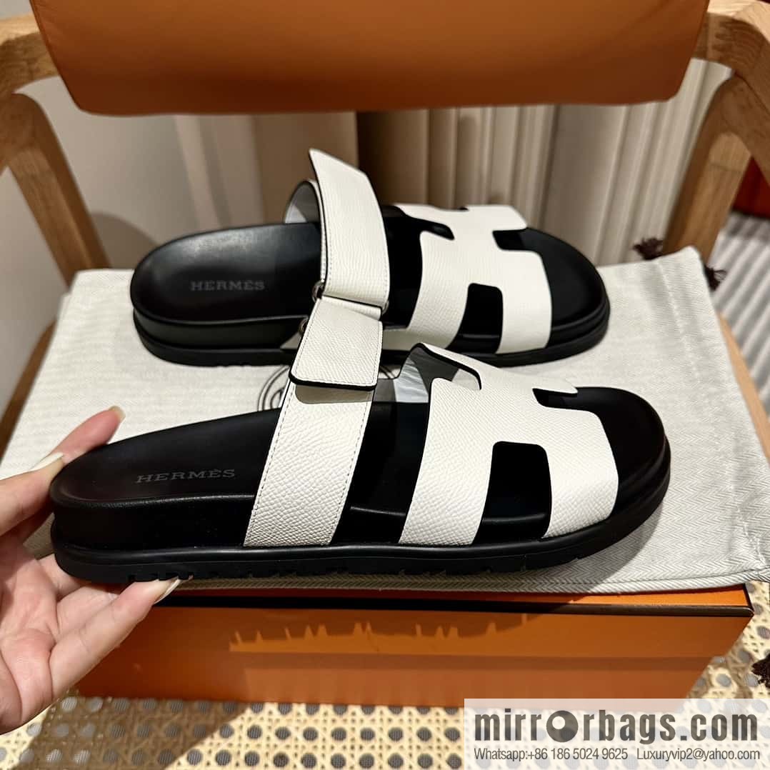 Hermès second uncle shoes 🐎🐎 palm print white