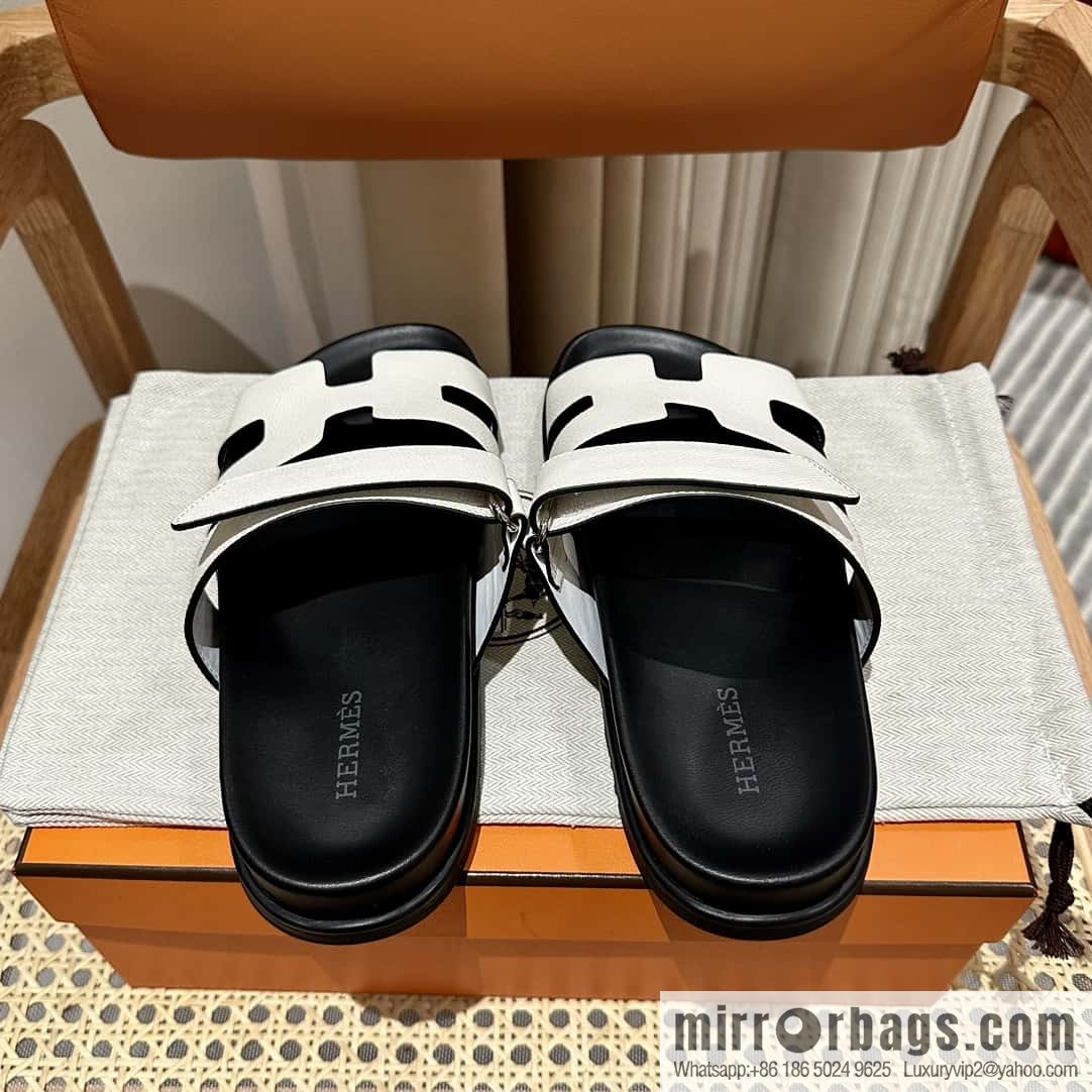 Hermès second uncle shoes 🐎🐎 palm print white