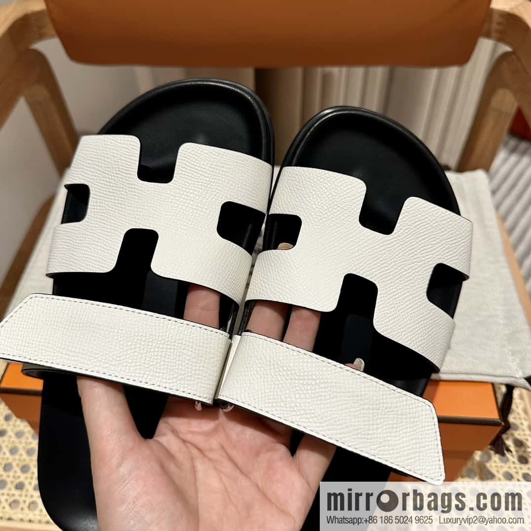 Hermès second uncle shoes 🐎🐎 palm print white