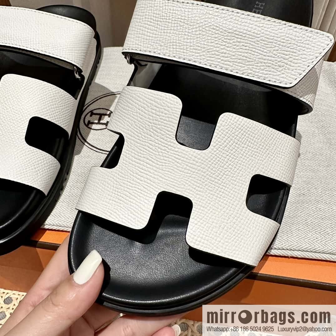 Hermès second uncle shoes 🐎🐎 palm print white