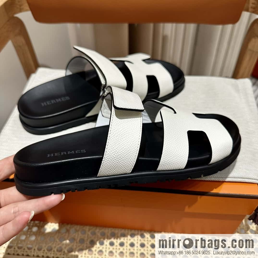 Hermès second uncle shoes 🐎🐎 palm print white