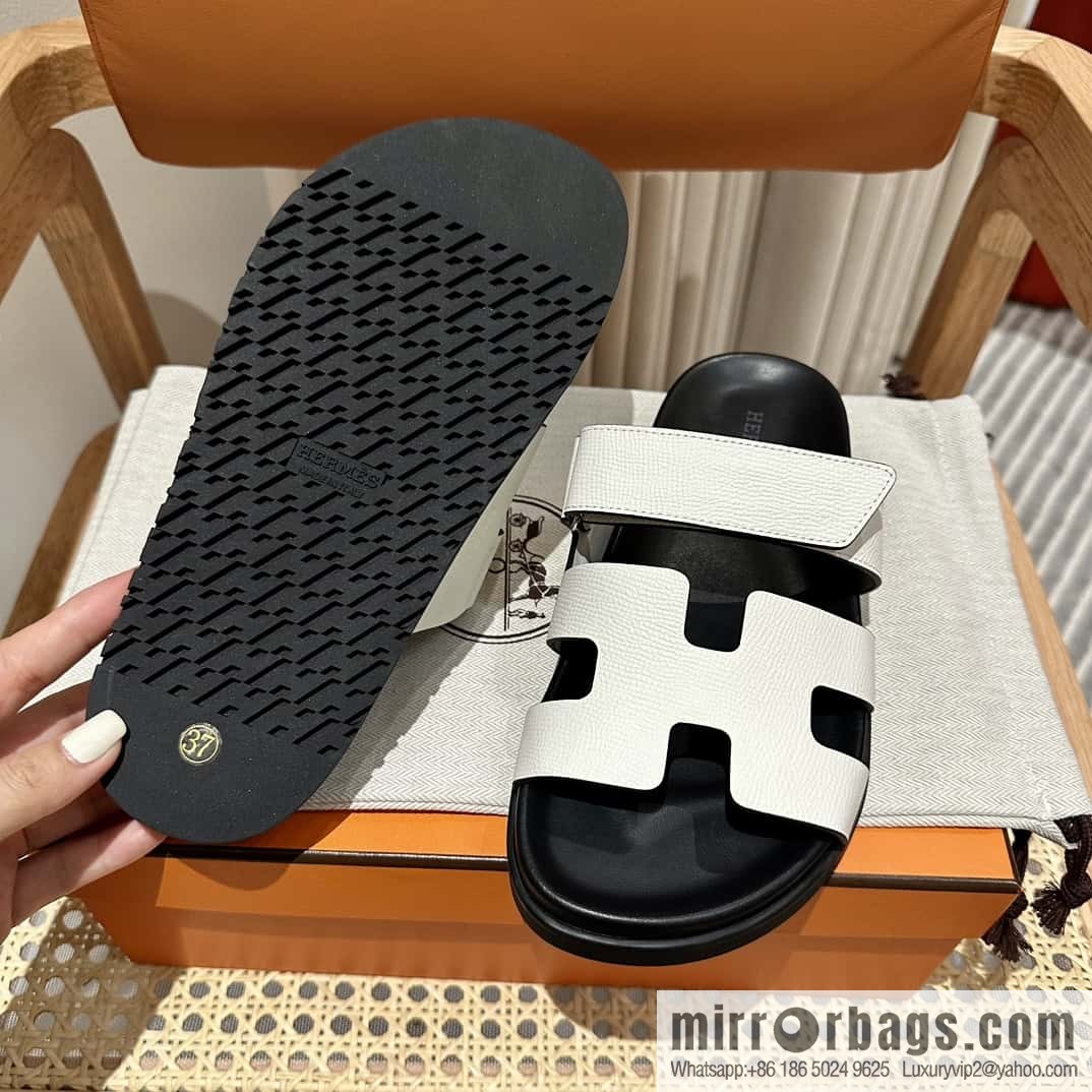 Hermès second uncle shoes 🐎🐎 palm print white