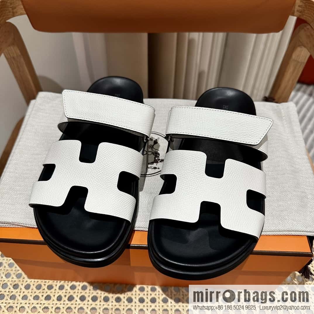 Hermès second uncle shoes 🐎🐎 palm print white