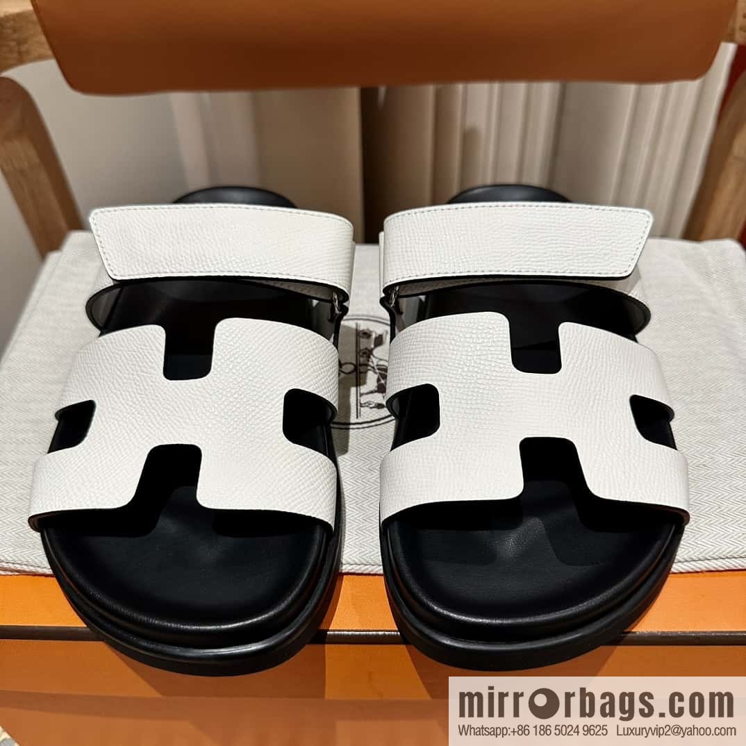 Hermès second uncle shoes 🐎🐎 palm print white