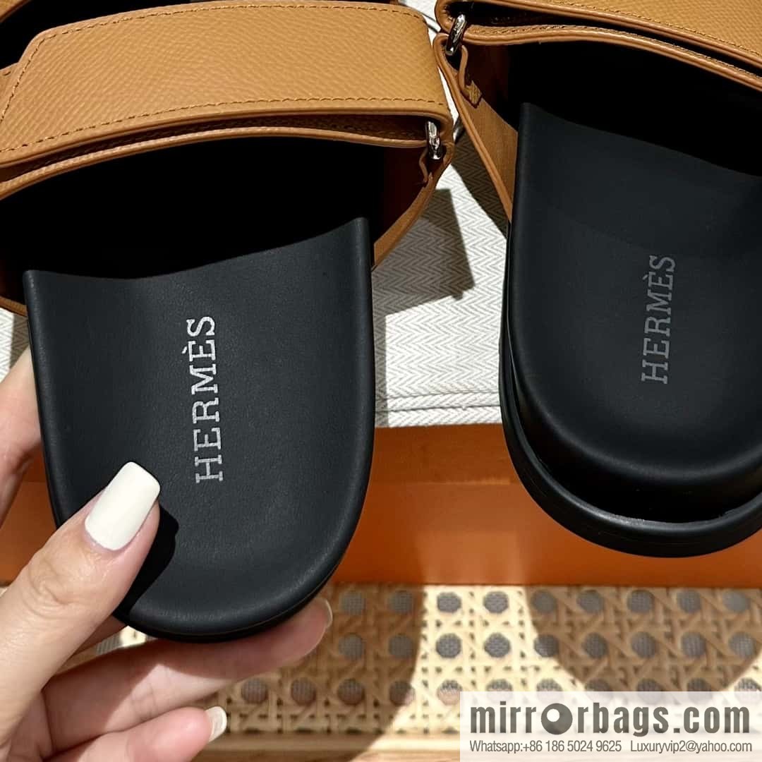 Hermès second uncle shoes 🐎🐎 palm print yellowish